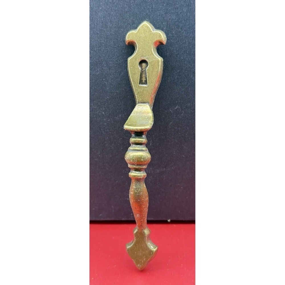 Amerock 179 Faux Keyhole Thumb Pull Handle Cabinet Door Dark Brass